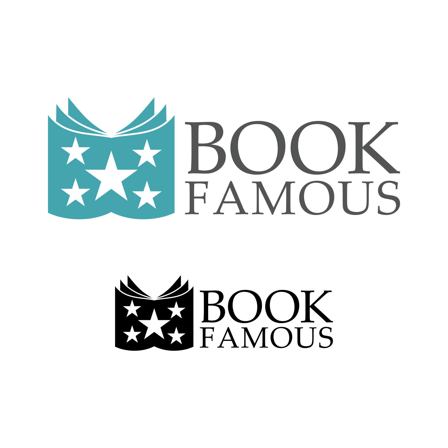 Logo Design by moisesf for Book Famous  | Design #14544995