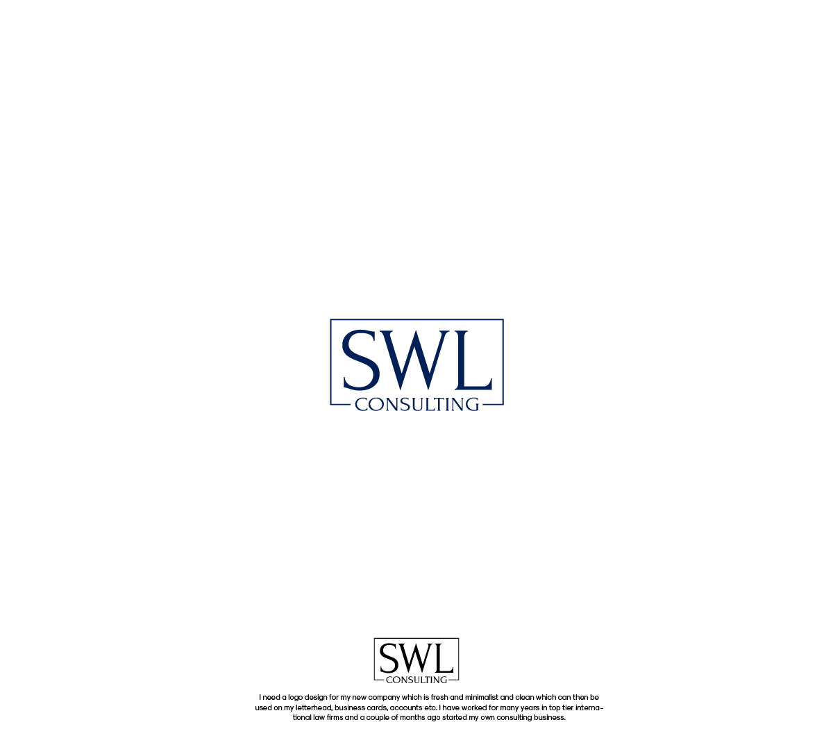 Diseño de Logo por GBDESIGN para SWL Consulting | Diseño #14451035