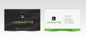 Business Card Design by Pointless Pixels India for Legacy 6 Inc | Design: #14462518