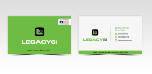 Business Card Design by Pointless Pixels India for Legacy 6 Inc | Design: #14462520