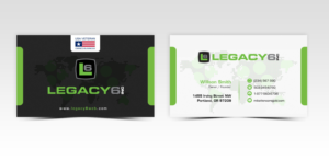 Business Card Design by Pointless Pixels India for Legacy 6 Inc | Design: #14463221