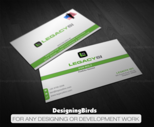 Business Card Design by Designing Birds for Legacy 6 Inc | Design: #14464175