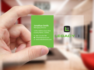 Business Card Design by Creations Box 2015 for Legacy 6 Inc | Design: #14468318