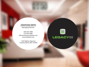 Diseño de Tarjeta de Presentación por Creations Box 2015 para Legacy 6 Inc | Diseño: #14468319