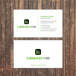 Visitenkarten-Design von Sky007 für Legacy 6 Inc | Design #14457836