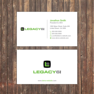 Business Card Design by Sky007 for Legacy 6 Inc | Design: #14457923