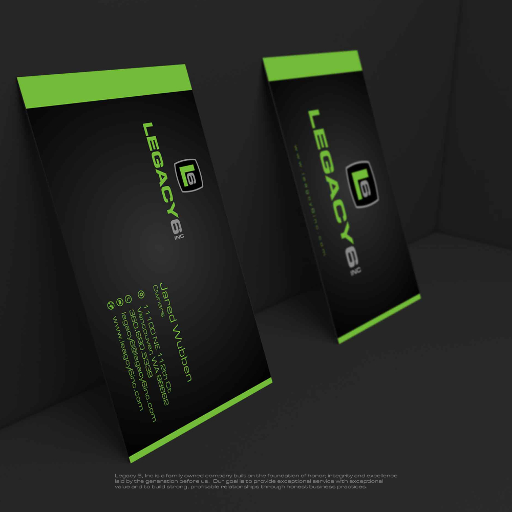 Design de Carte de Visite par g234t_d4y pour Legacy 6 Inc | Design #14478200