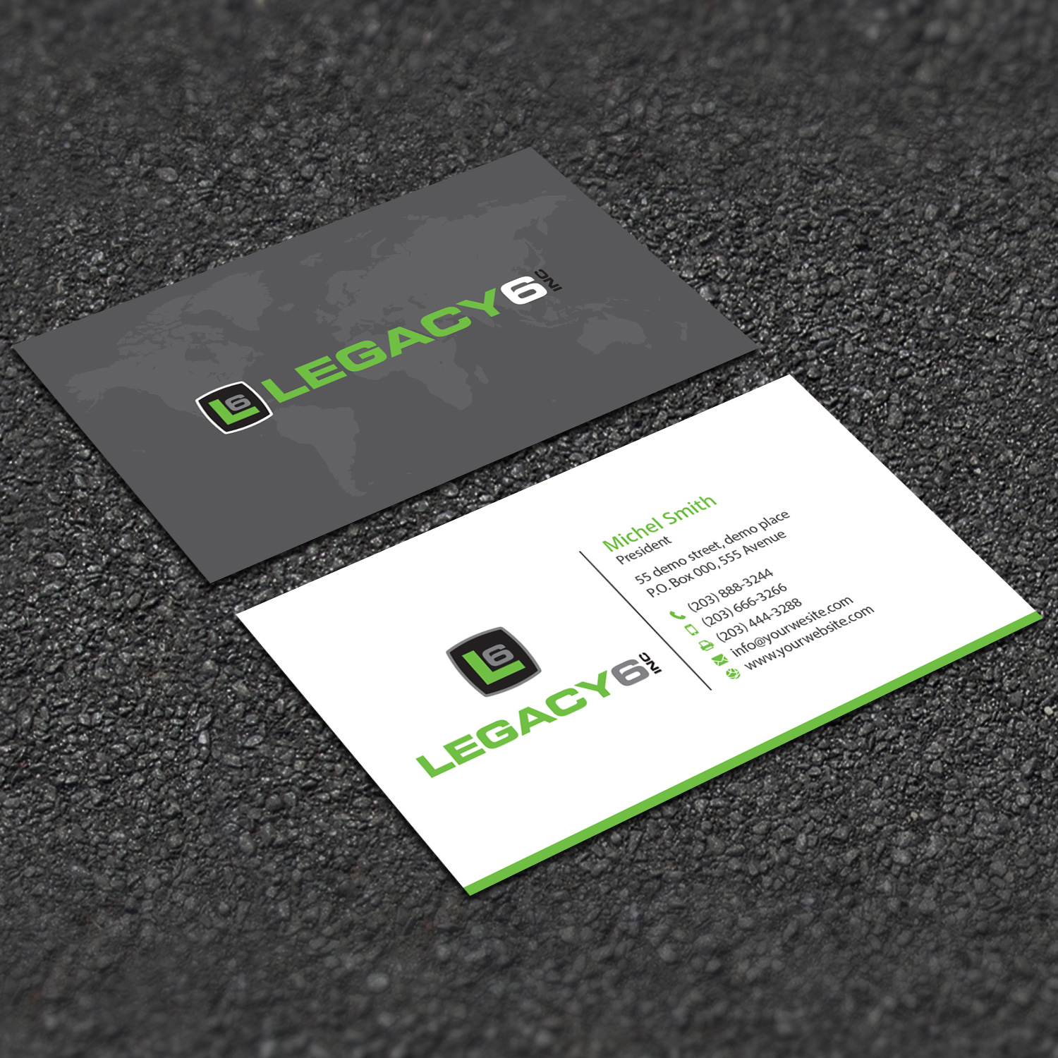 Design de Carte de Visite par Right_D pour Legacy 6 Inc | Design #14459823