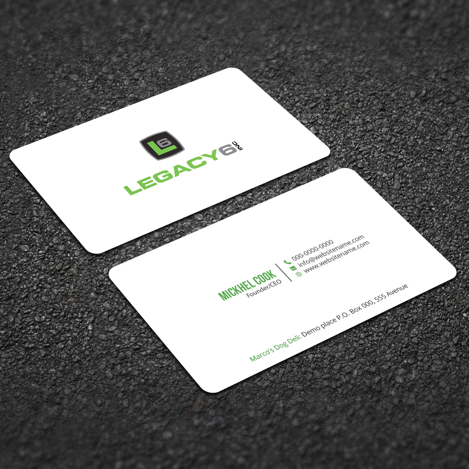 Design de Carte de Visite par Right_D pour Legacy 6 Inc | Design #14459960