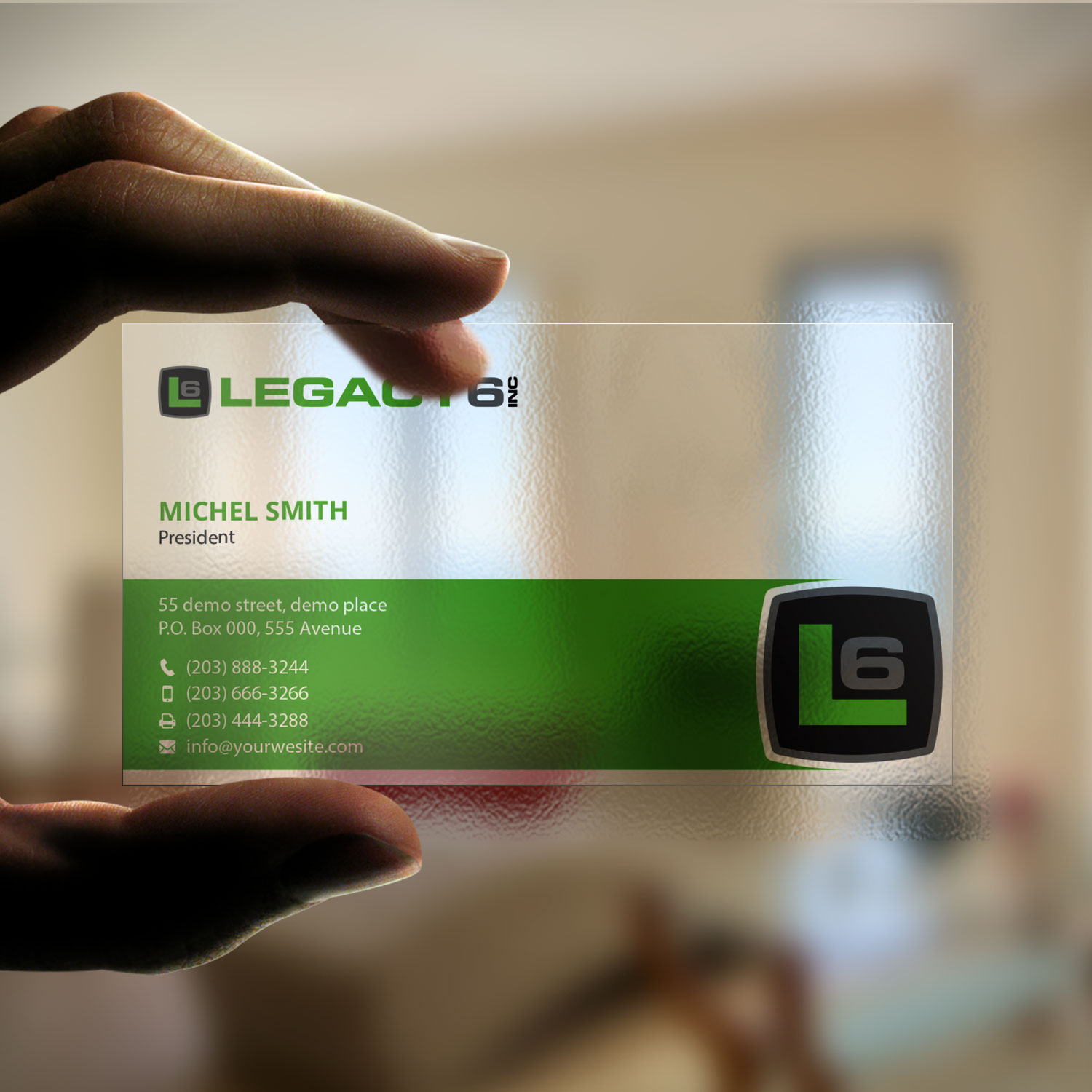 Business Card Design by Right_D for Legacy 6 Inc | Design #14459963
