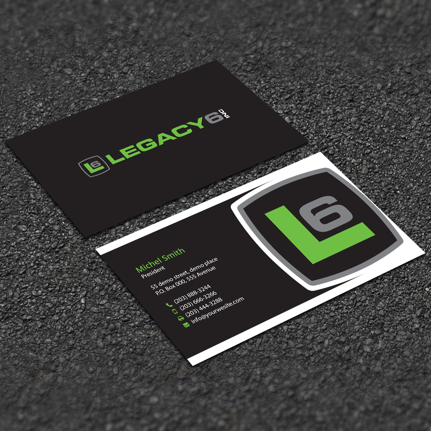 Design de Carte de Visite par Right_D pour Legacy 6 Inc | Design #14459964