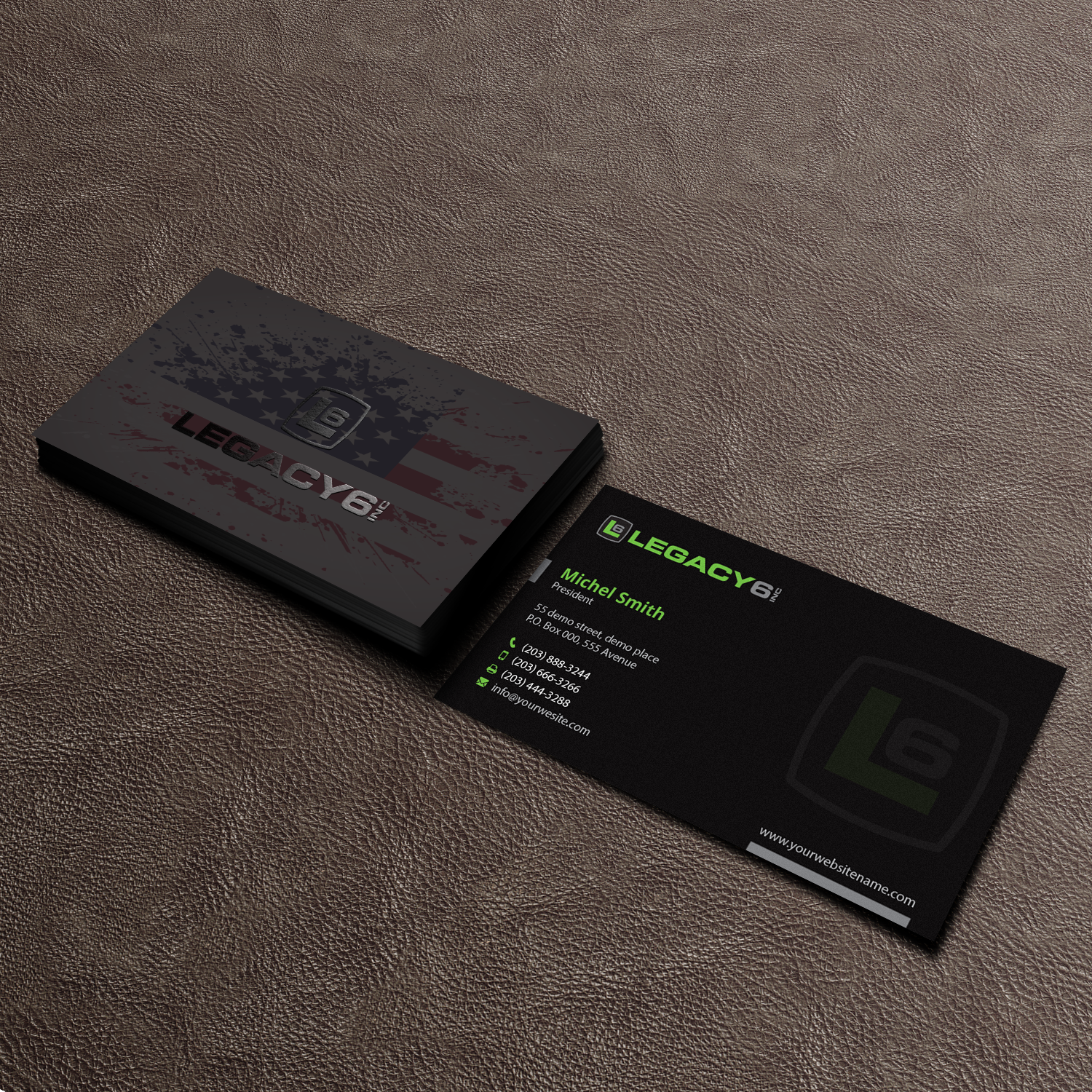Diseño de Tarjeta de Presentación por Right_D para Legacy 6 Inc | Diseño: #14722521