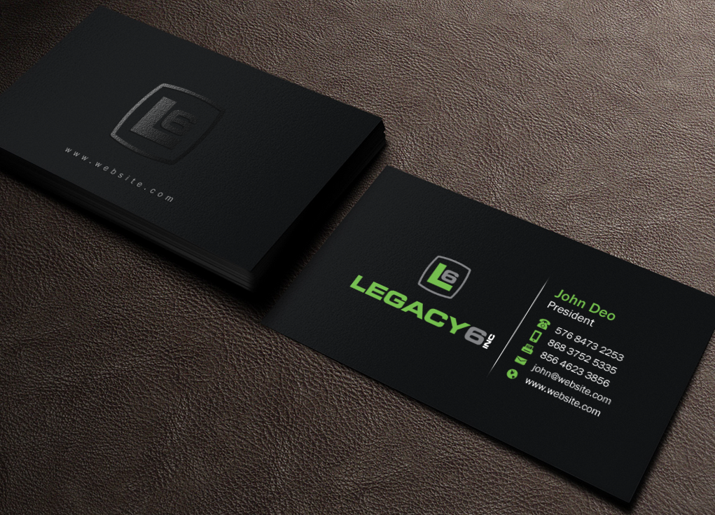 Business Card Design by Brand aid for Legacy 6 Inc | Design #14474830