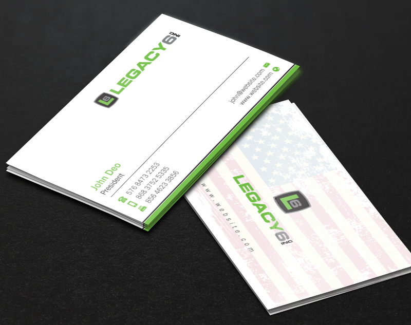 Business Card Design by Brand aid for Legacy 6 Inc | Design #14475679