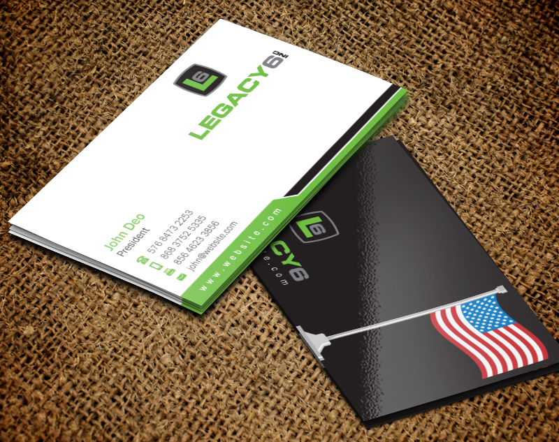 Business Card Design by Brand aid for Legacy 6 Inc | Design #14475682