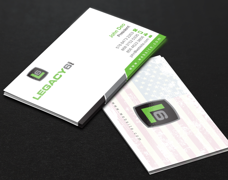 Business Card Design by Brand aid for Legacy 6 Inc | Design #14475683