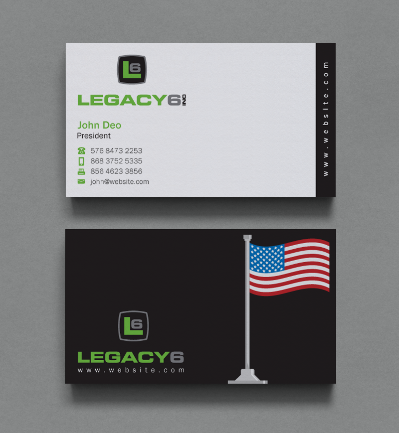 Business Card Design by Brand aid for Legacy 6 Inc | Design #14475771