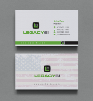 Business Card Design by Brand aid for Legacy 6 Inc | Design: #14475802