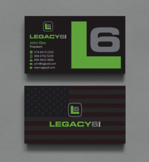 Business Card Design by Brand aid for Legacy 6 Inc | Design: #14712376