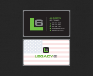 Business Card Design by chandrayaan.creative for Legacy 6 Inc | Design: #14578552