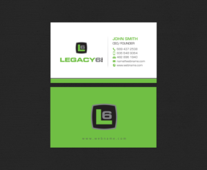 Diseño de Tarjeta de Presentación por chandrayaan.creative para Legacy 6 Inc | Diseño: #14578573