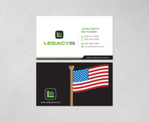 Business Card Design by chandrayaan.creative for Legacy 6 Inc | Design: #14578590
