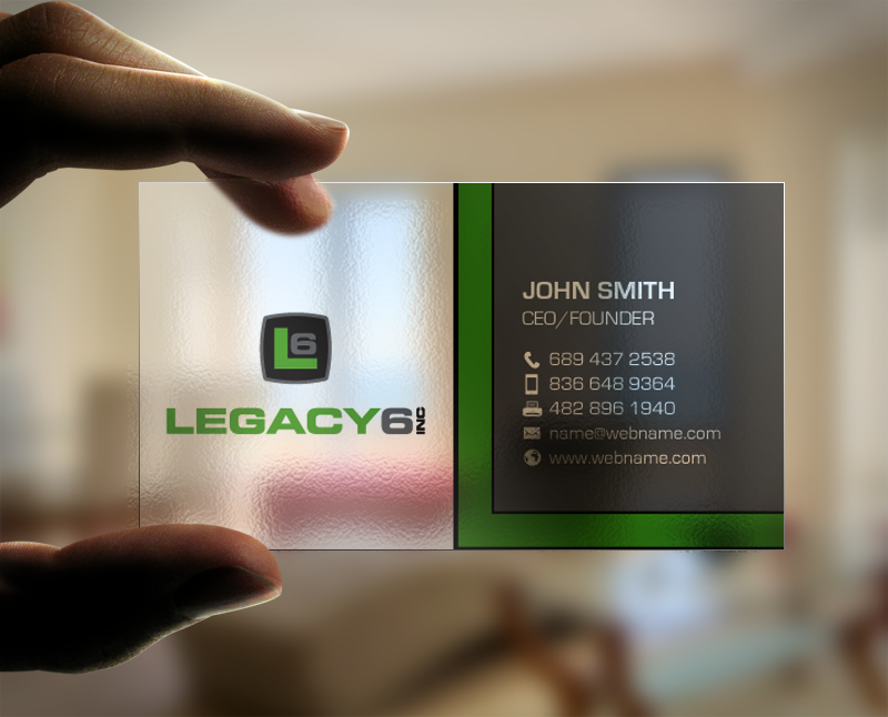 Business Card Design by chandrayaan.creative for Legacy 6 Inc | Design #14578591
