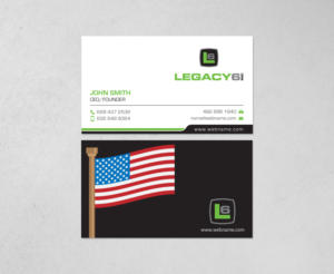 Business Card Design by chandrayaan.creative for Legacy 6 Inc | Design: #14578592