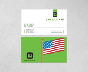 Business Card Design by chandrayaan.creative for Legacy 6 Inc | Design: #14578645