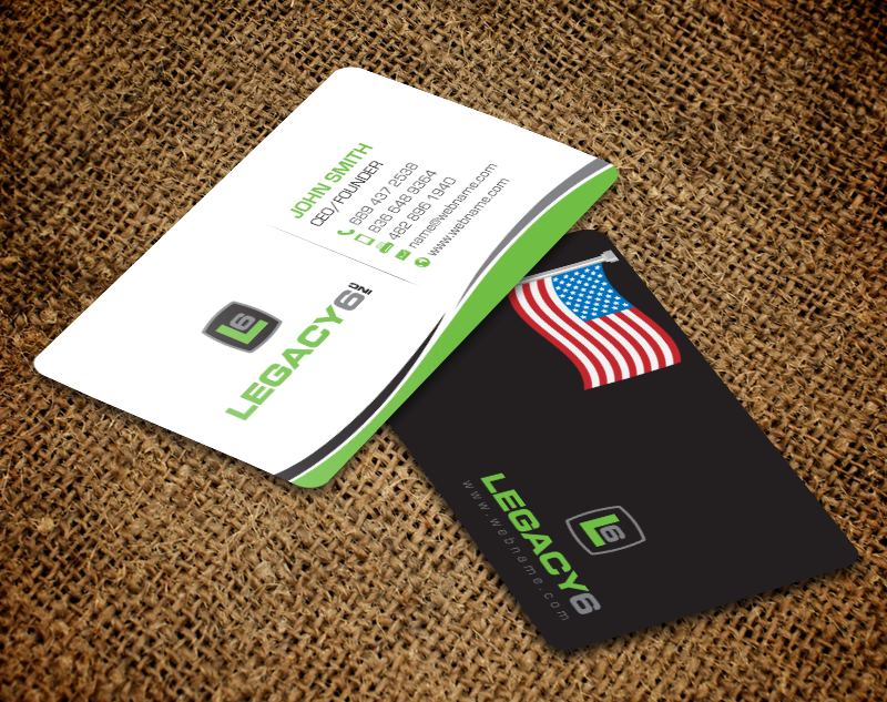 Business Card Design by chandrayaan.creative for Legacy 6 Inc | Design #14578670
