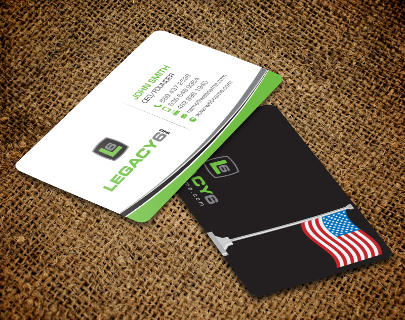 Business Card Design by chandrayaan.creative for Legacy 6 Inc | Design #14578672