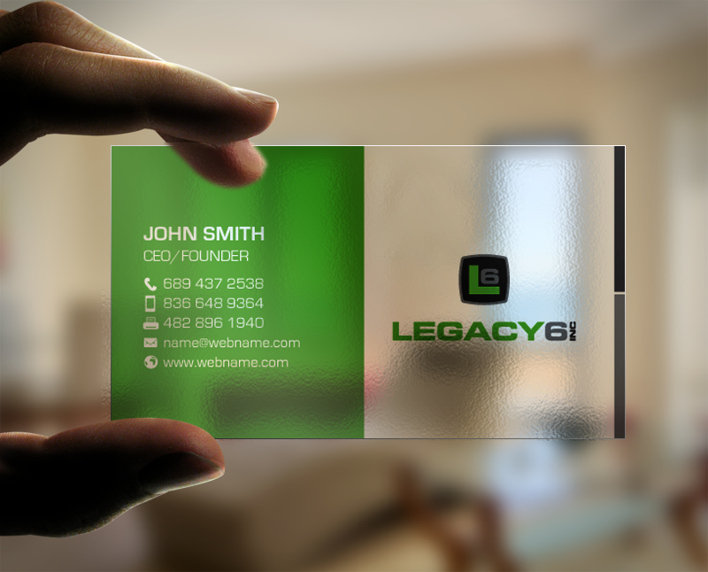 Business Card Design by chandrayaan.creative for Legacy 6 Inc | Design #14578673