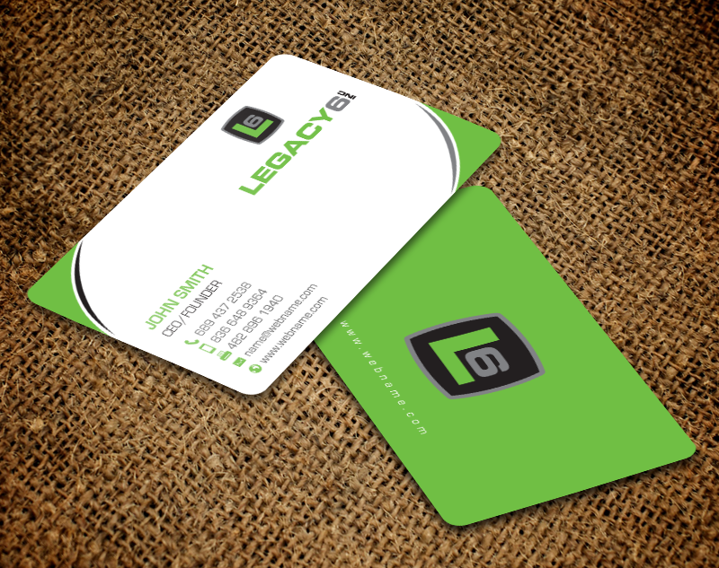 Business Card Design by chandrayaan.creative for Legacy 6 Inc | Design #14578680