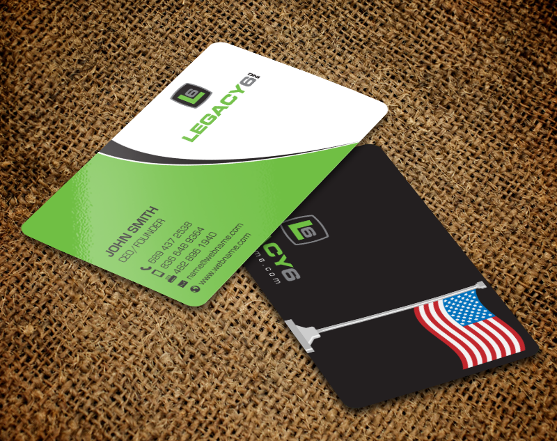 Business Card Design by chandrayaan.creative for Legacy 6 Inc | Design #14578681