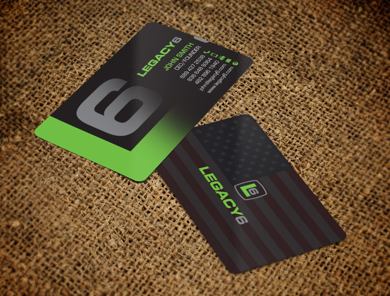 Business Card Design by chandrayaan.creative for Legacy 6 Inc | Design #14712020