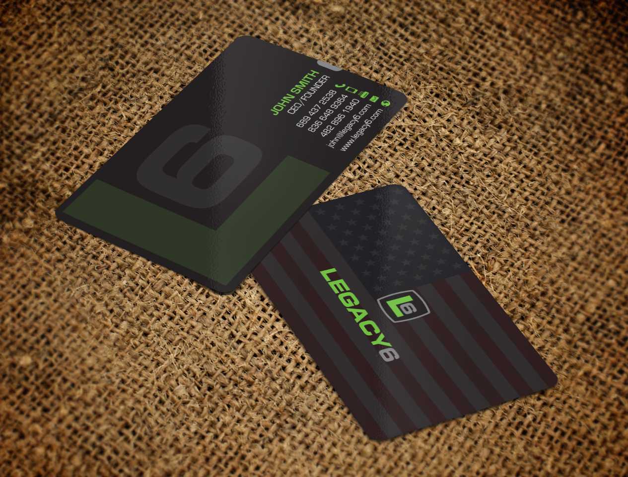 Business Card Design by chandrayaan.creative for Legacy 6 Inc | Design #14712023