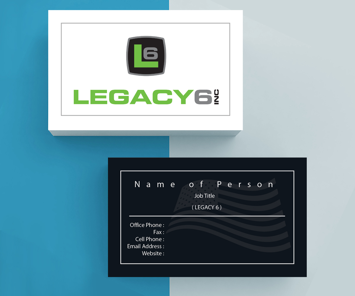Design de Carte de Visite par M6G pour Legacy 6 Inc | Design #14468283