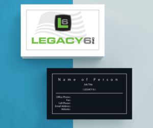 Business Card Design by M6G for Legacy 6 Inc | Design: #14468324