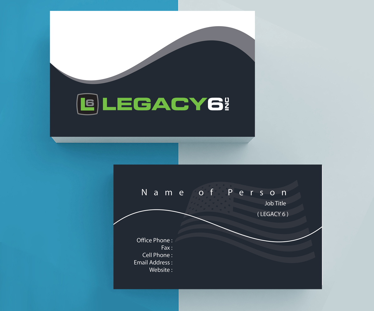 Business Card Design by M6G for Legacy 6 Inc | Design #14474320
