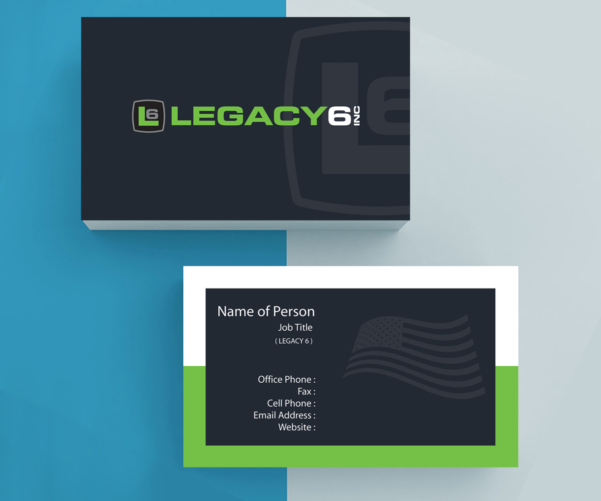 Visitenkarten-Design von M6G für Legacy 6 Inc | Design #14477348