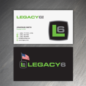 Business Card Design by Armaan Islam for Legacy 6 Inc | Design: #14466517