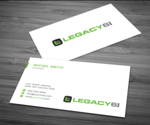 Business Card Design by Graphic Flame for Legacy 6 Inc | Design: #14476050