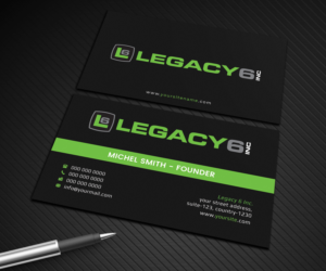 Diseño de Tarjeta de Presentación por Graphic Flame para Legacy 6 Inc | Diseño: #14476069