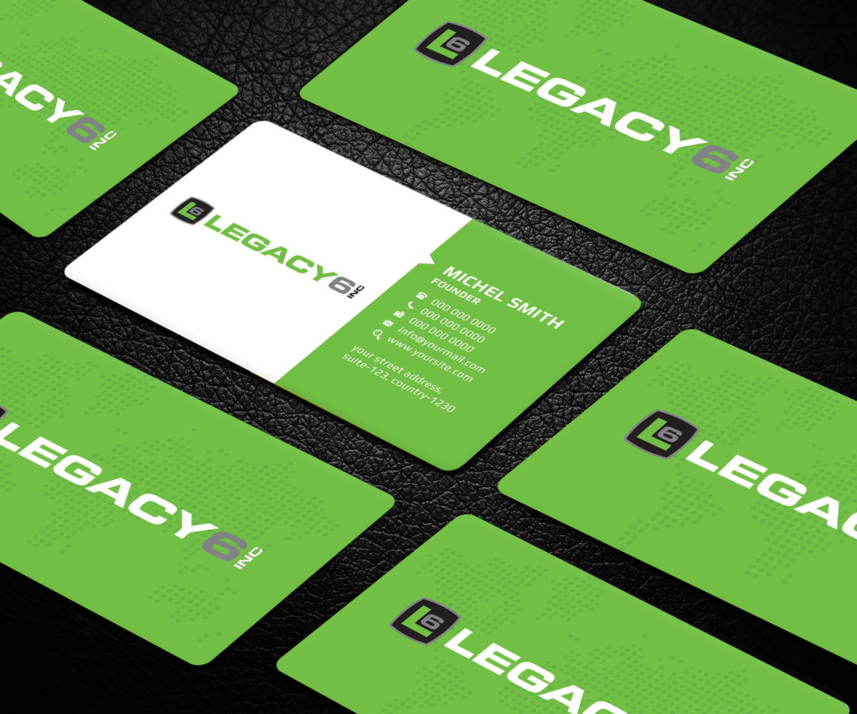 Diseño de Tarjeta de Presentación por Graphic Flame para Legacy 6 Inc | Diseño #14476070
