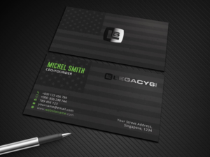 Business Card Design by Graphic Flame for Legacy 6 Inc | Design: #14705458