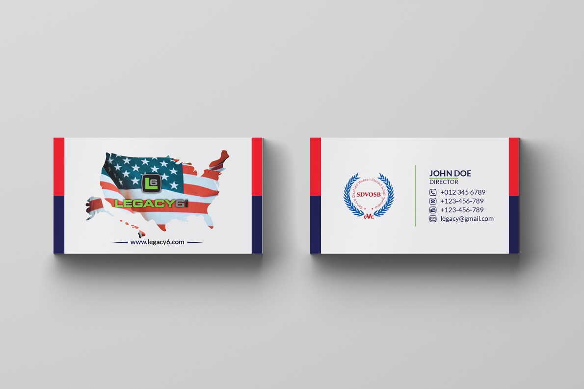 Business Card Design by wowphics for Legacy 6 Inc | Design #14513577