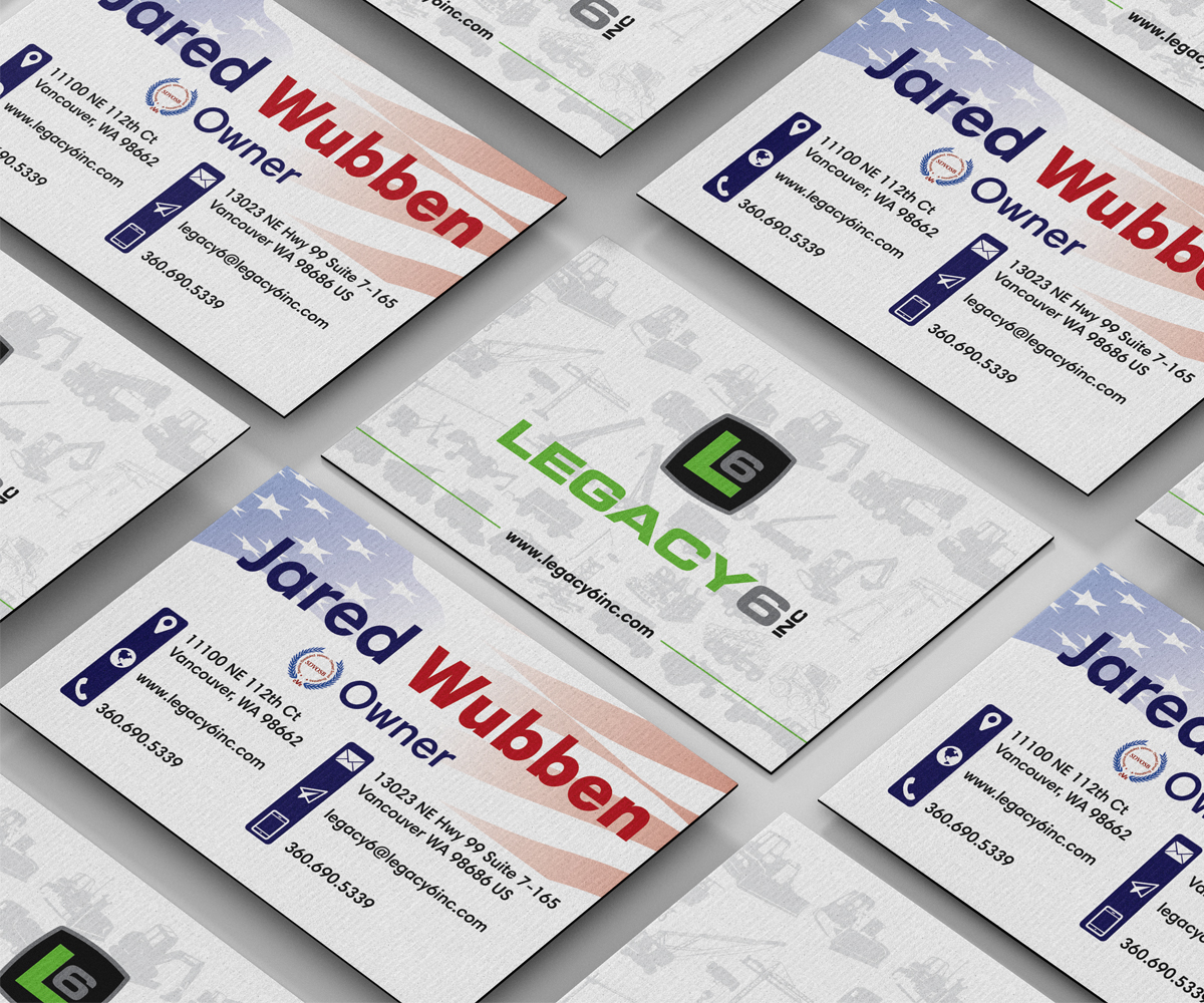Business Card Design by RetroDesign for Legacy 6 Inc | Design #14468868