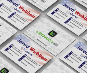Business Card Design by RetroDesign for Legacy 6 Inc | Design: #14468868