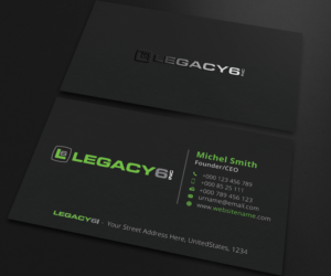 Diseño de Tarjeta de Presentación por Guruje para Legacy 6 Inc | Diseño: #14468159