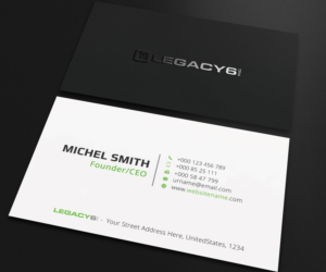 Business Card Design by Guruje for Legacy 6 Inc | Design: #14468160